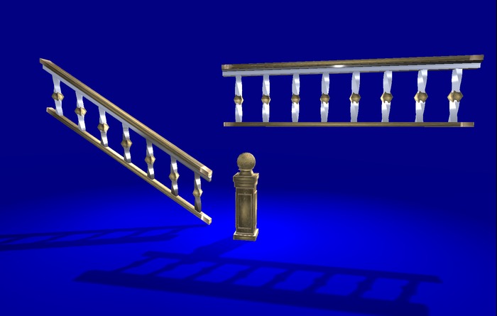 1 LI full perm "Wood Fences/Railings" mesh kit, any texture