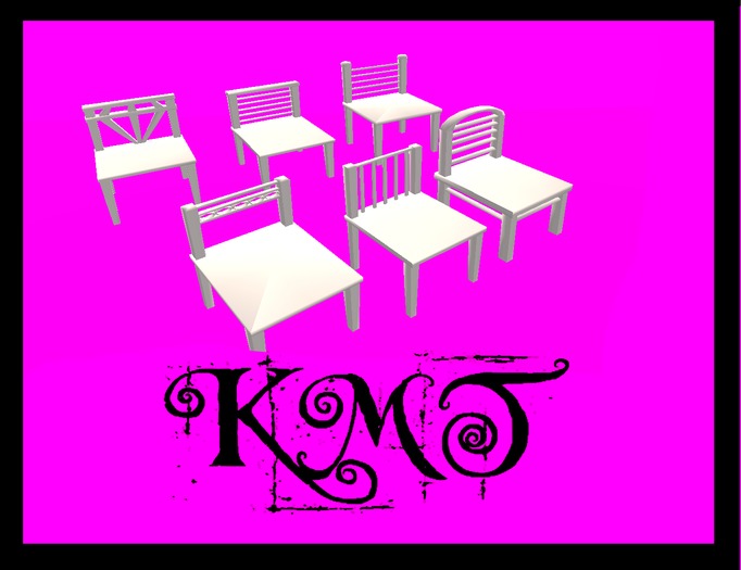 .:::K,M,T:::.Sculptz Set Of Chairs Full Perm 