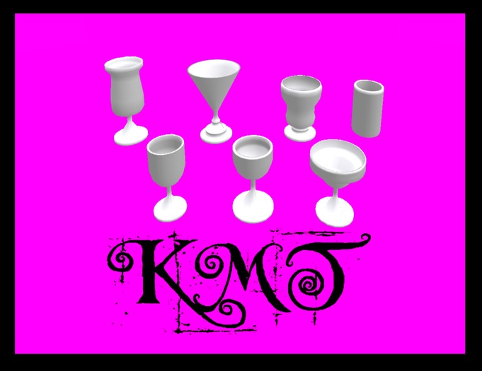 .:::K,M,T:::.Sculptz Drinking Glass Set Full Perm 