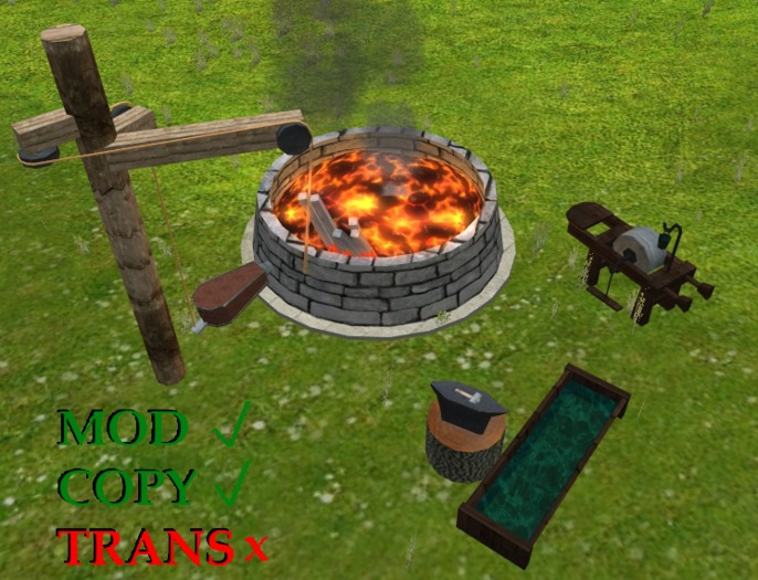 Blacksmith workshop set