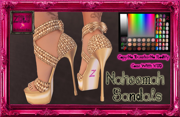 -Z-Naheema Sandal Shoes(Gold)