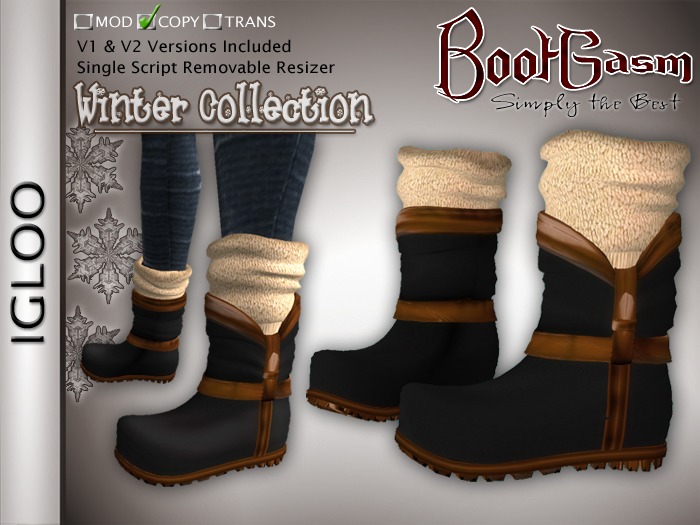 Bootgasm Igloo Winter Boots Black