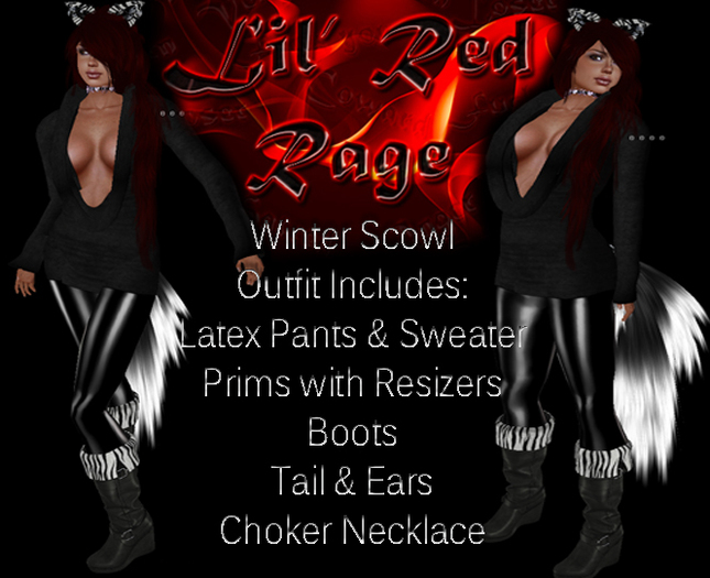 .:LRR:. Winter Scowl Neko Set