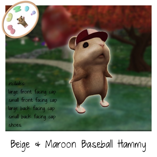 MUZI - Baseball Hammy - Beige / Maroon