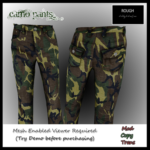 ROUGH Camo Pants MESH 