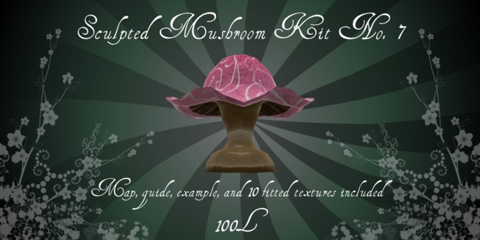 Sculpted Mushroom Kit #7 (boxed)