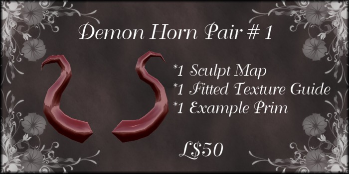 Demon Horn Pair #1 (boxed)