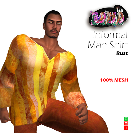 BOHOish - Informal Shirt - Rust