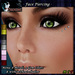 P face piercing eye diamonds 9 metals 8 gem colors
