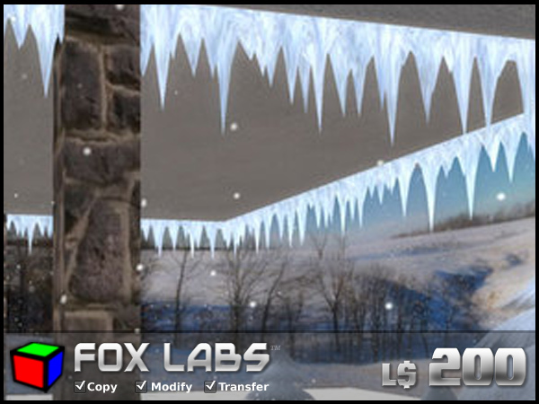 Icicle Sculpt Pack - Full Perm, High Quality, Low Prim