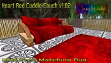 ** PROMO**  Heart Red Cuddle Couch v1.02
