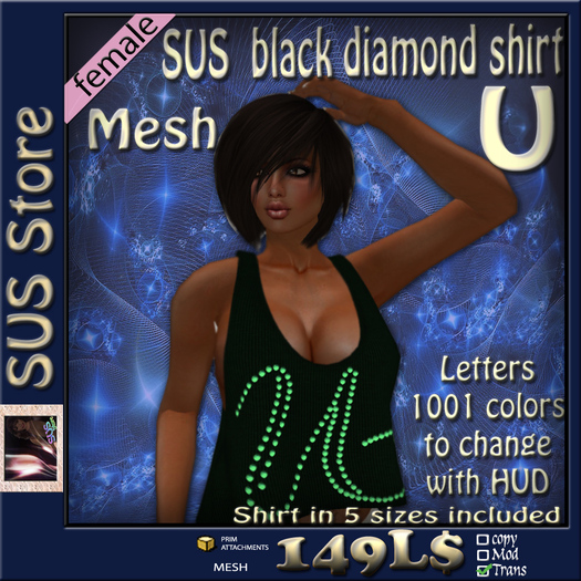 SUS black Diamond-Shirt U