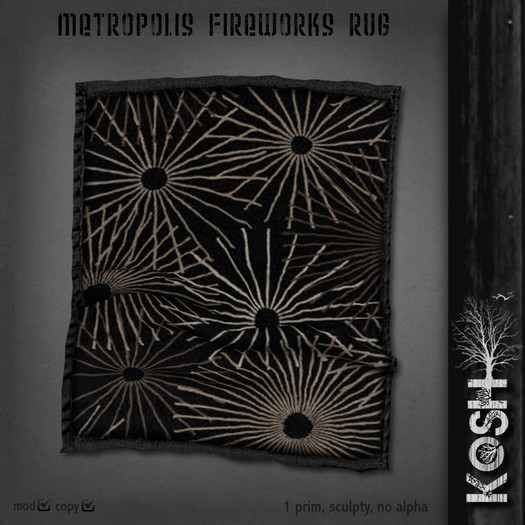 KOSH- METROPOLIS FIREWORKS RUG