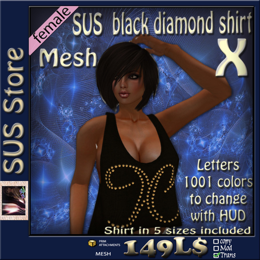SUS black Diamond-Shirt X