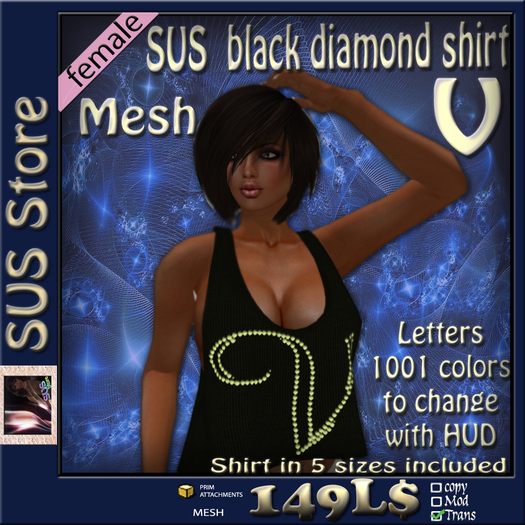 SUS black Diamond-Shirt V