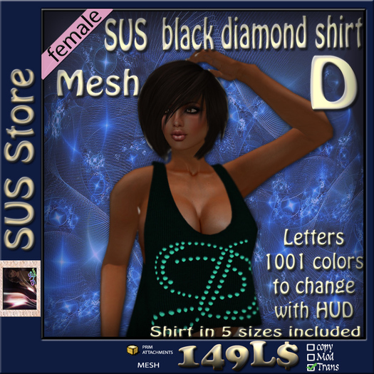 SUS black Diamond-Shirt D