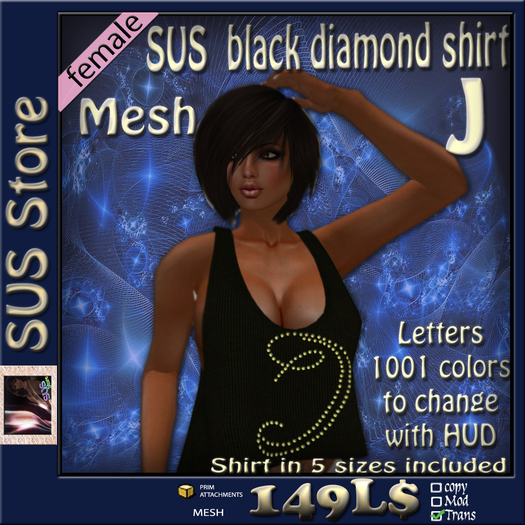 SUS black Diamond-Shirt J