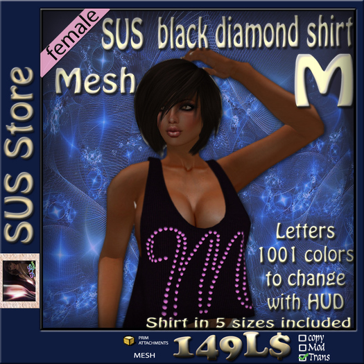 SUS black Diamond-Shirt M