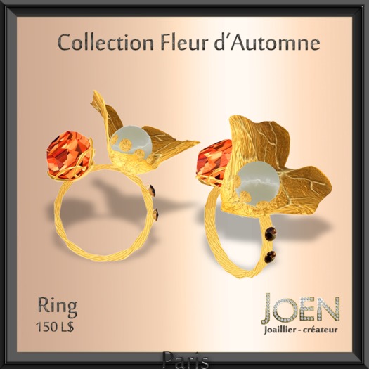 *JOEN* RING " Fleur d'Automne "