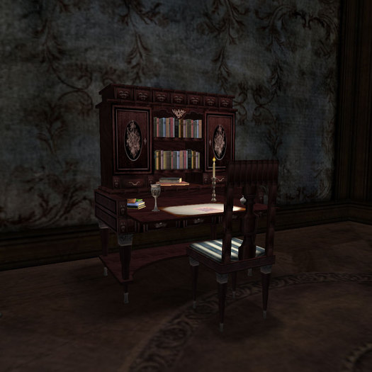 Secretary Desk Tosca Set - regency, victorian