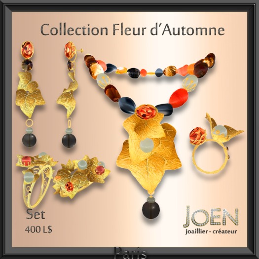 *JOEN* SET  "Fleur d'Automne "