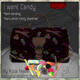 I want candy handbag Mesh candy