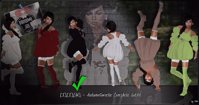 [I][I][M] - AutumnSweetie Complete Outfit Black