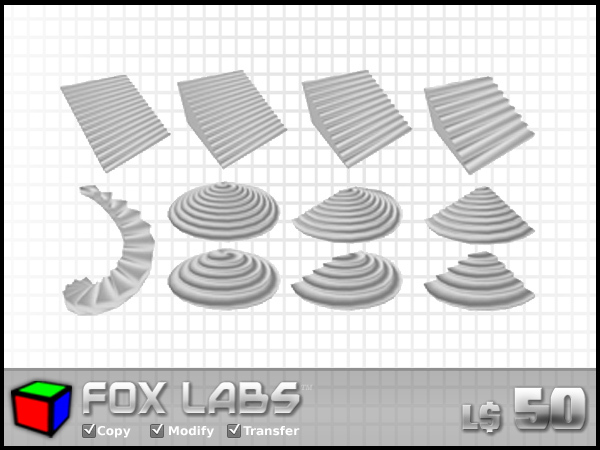 Sculpted Stairs Pack - 11 Sculpts - Full Perm