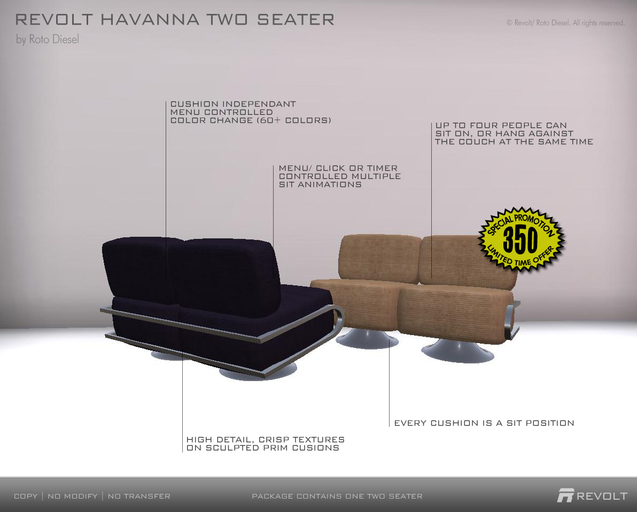REVOLT Havanna 2 seater
