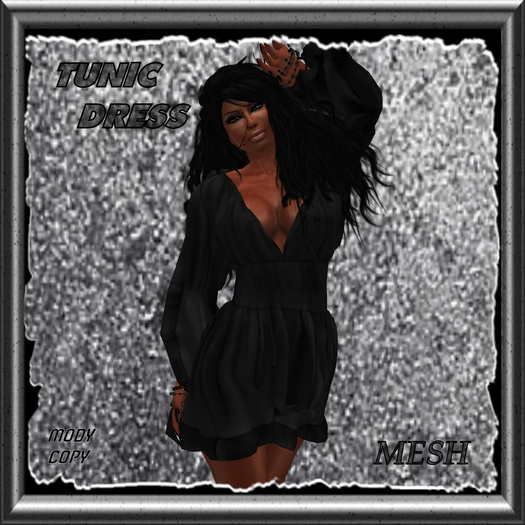 Tunic Dress (black) *MESH