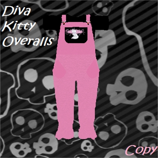 TS Diva Kitty Overalls Toddler Mesh Box 