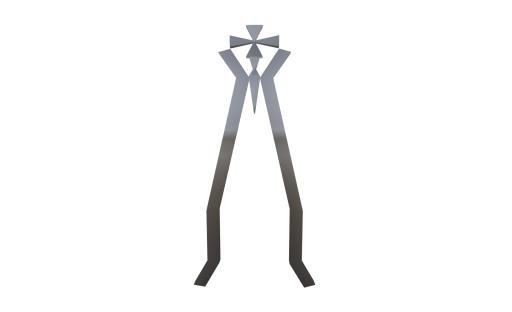 Full Perm Cross Dagger Sissy bar