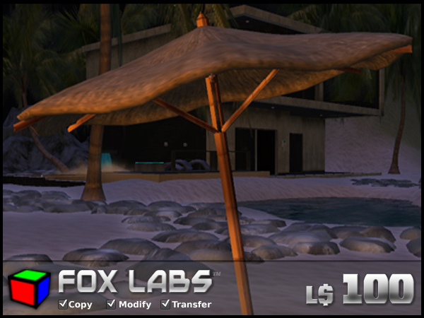 2 Prim Beach Umbrella - Full Perm - High Quality Sculpts