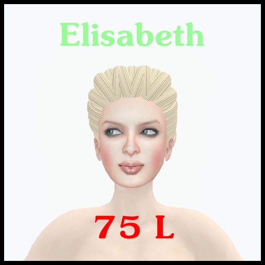Wig Elisabeth (white)