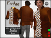 Pepito mesh buttoned shirt 70s brown