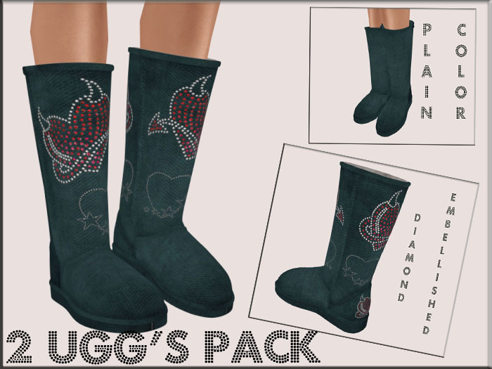 * PROMO * Mesh UGG Boots Blue Pack