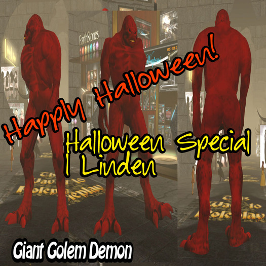 1 Giant Golem Demon Red