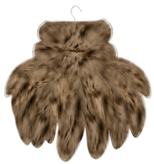 MOLiCHiNO *MESH* Foxtail Poncho - Gold 