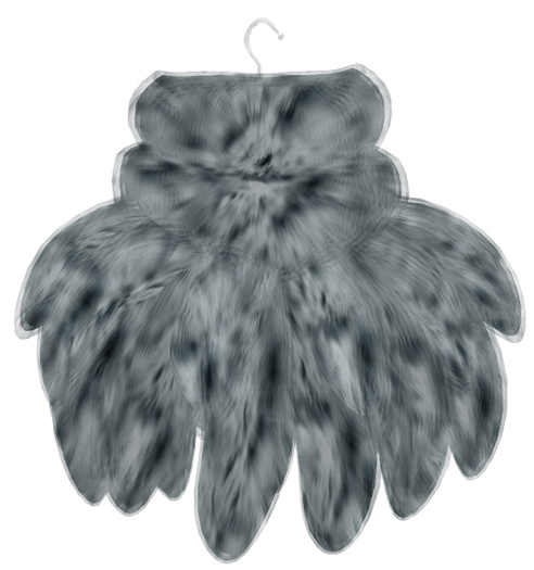 MOLiCHiNO *MESH* Foxtail Poncho - Navy