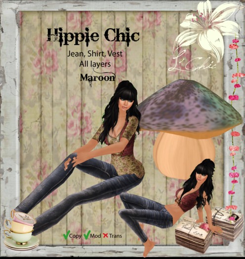.:.Le Chic.:. Hippie Chic Maroon