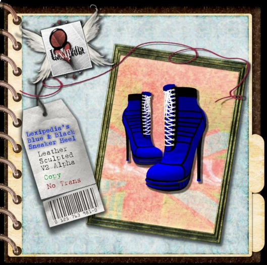 . Lexipedia . Blue & Black Sneaker Heel