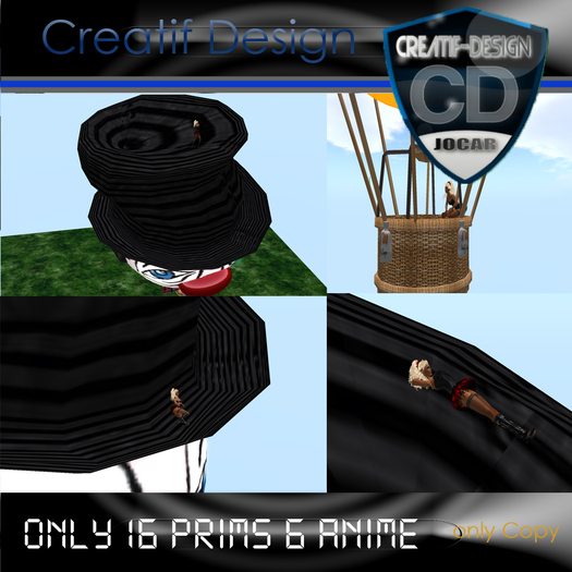 Creatif Design montgolfiere  Clown