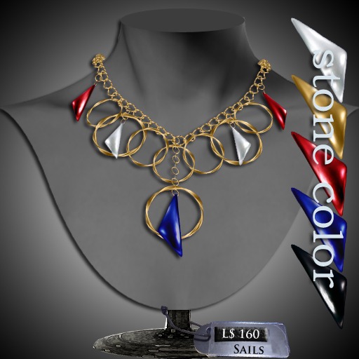 +:+WTG+:+ **Sails**  necklace