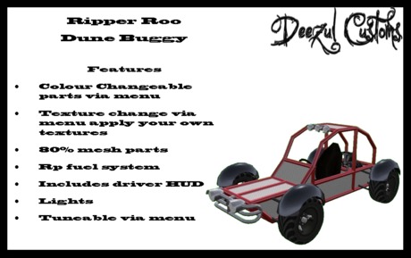 Second Life Marketplace - Ripper roo Dune buggy v2.1