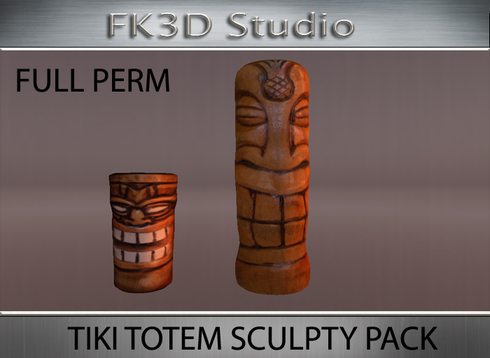 FK3D TIKI TOTEM SCULPTY PACK