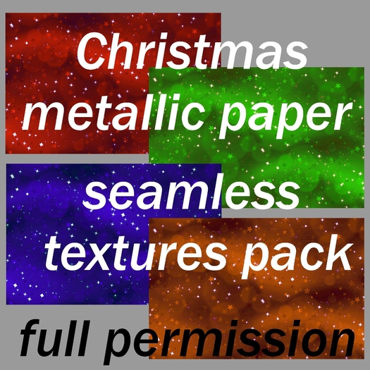 Christmas  metallic paper seamless  textures pack