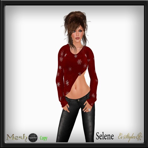 ~*ES*~ MESH Selene - Red Snowflake