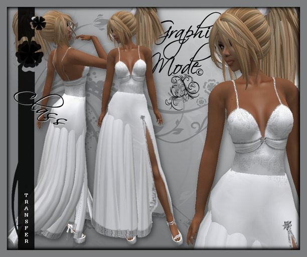 Ecarlate - Dress white / Robe Blanc Longue - Class