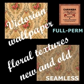 Victorian wallpaper floral textures New and Old