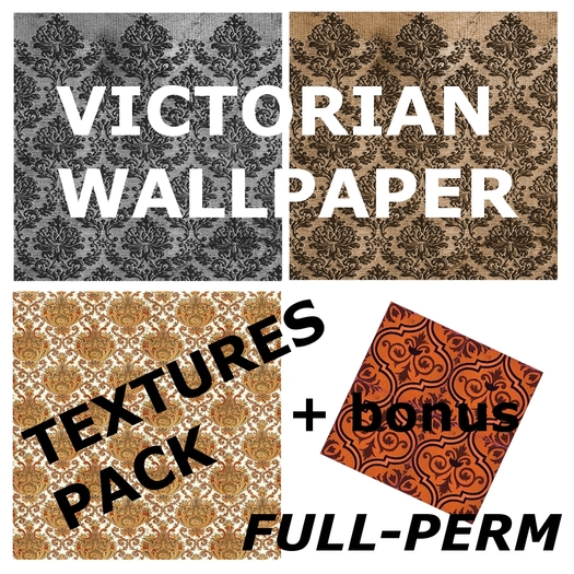 Victorian wallpaper textures pack